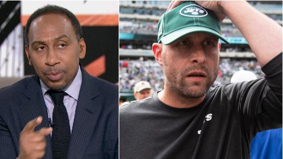 Stephen A. calls the Jets 'trash'