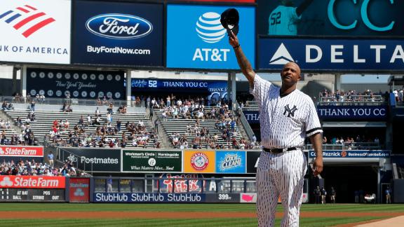 CC Sabathia honored in retirement ceremony