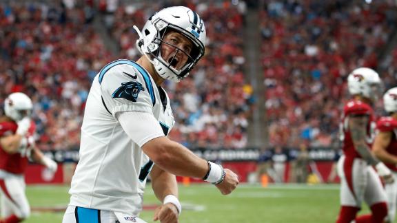 Allen throws 4 TDs in relief of Newton