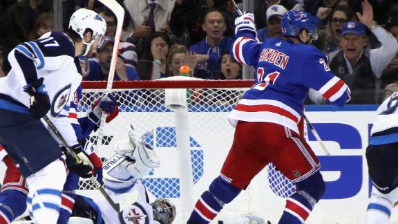 Scheifele scores twice as Jets beat Rangers in season opener