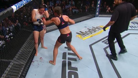 Jedrzejczyk escapes sub attempt, finishes Round 3 strong