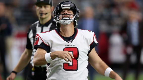 Freeman scores late TD, but Bryant misses tying extra point