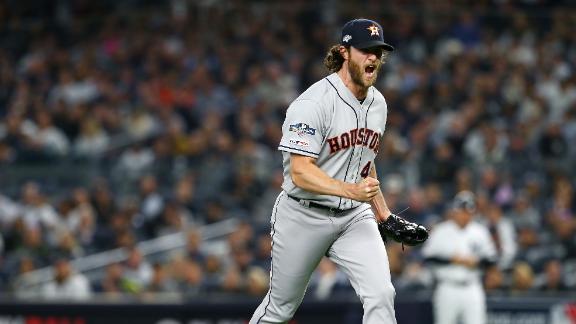 ALCS: Astros' Gerrit Cole shuts down Yankees for 2-1 series lead 