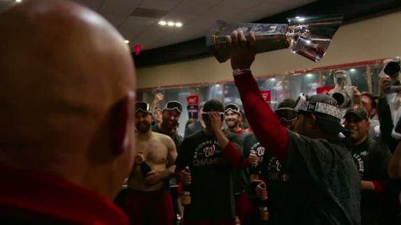 Red Sox spray champagne in locker room after Yankees celebrate walk-off  grand slam on field