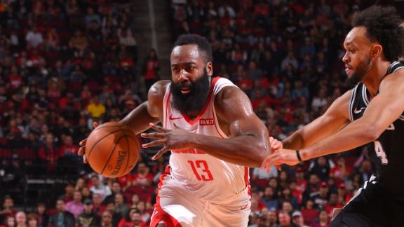 Harden cooks Spurs for 40 points
