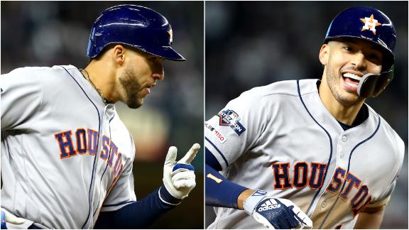 Astros take Game 4 behind Springer's, Correa's 3-run HRs