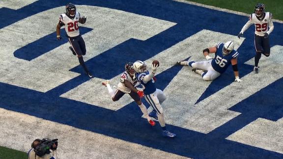 Ebron gets both feet down for the terrific TD