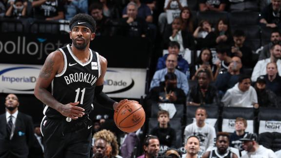 Kyrie collects 25 points in 1st half