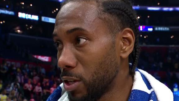 Kawhi: 'A lot of emotions' before Clippers debut