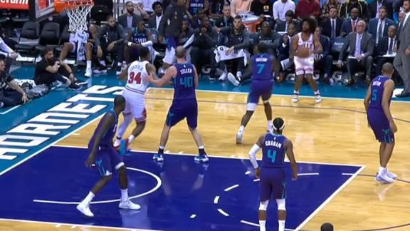 White's first NBA bucket is a 3-pointer