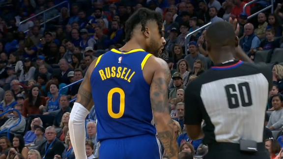 Russell ejected after arguing with ref