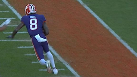 Clemson's Trevor Lawrence Connects With Justyn Ross On A 59-Yd Score 