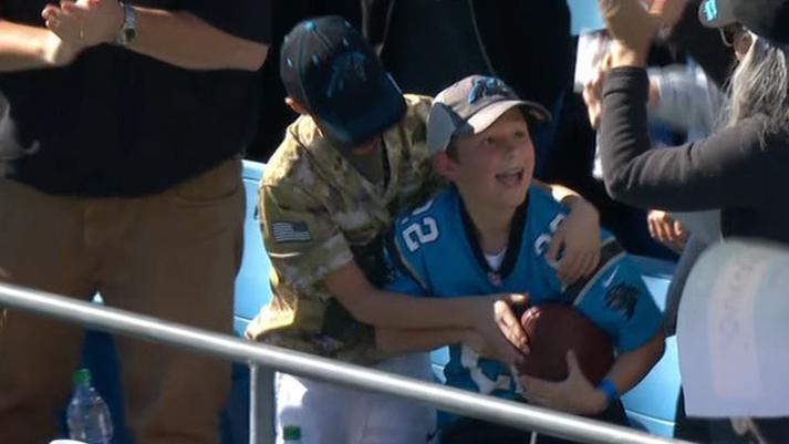 Christian McCaffrey hears “MVP” chants after Panthers' win over