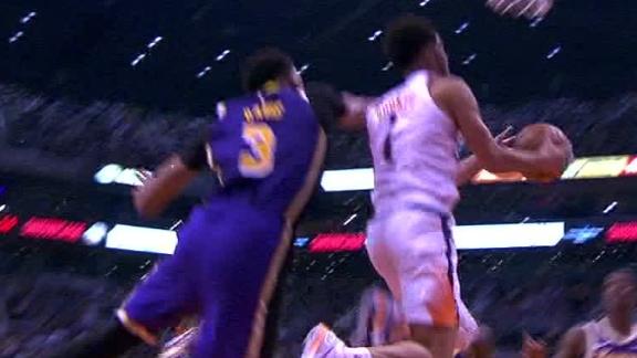 Booker drops in acrobatic and-1