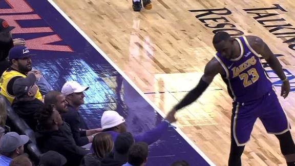 LeBron daps up Kyler Murray