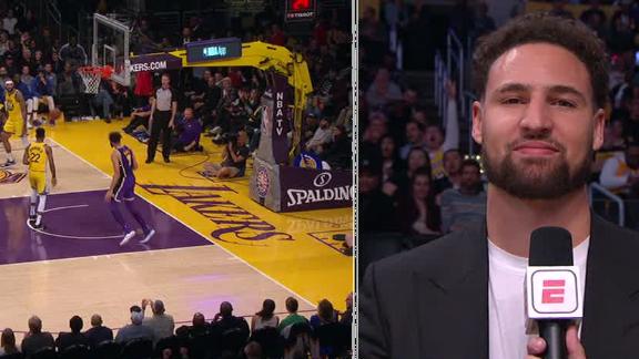 Klay can't believe McGee just dunked