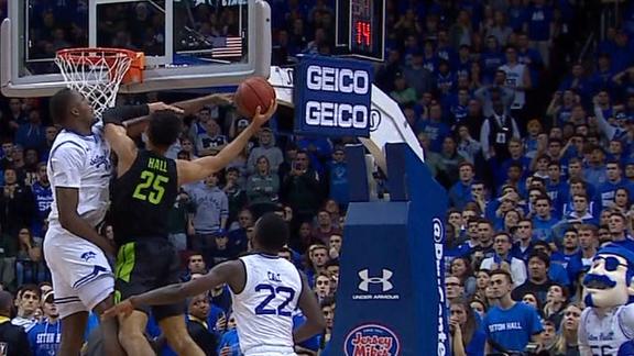 Hall's lay-in gives Spartans late lead