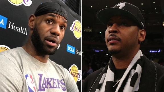 LeBron: I always hoped Melo would get an opportunity