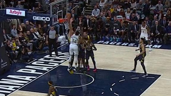 Giannis gets the poster and rejection on the other end