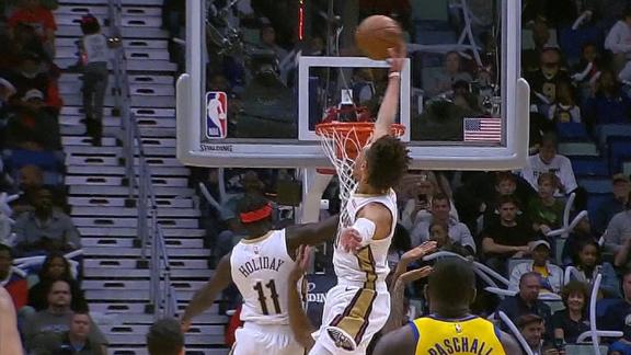 Hayes blocks shot 5-rows deep