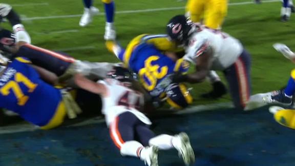 Gurley powers in for lone TD of 1st half