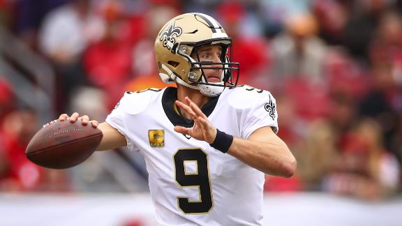 Brees shows out with 3 TD passes in Saints' win