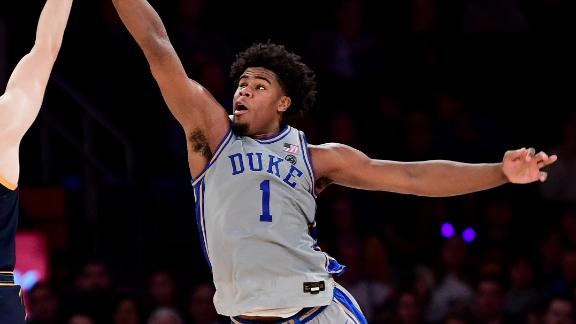 Carey finishes with double-double in Duke win
