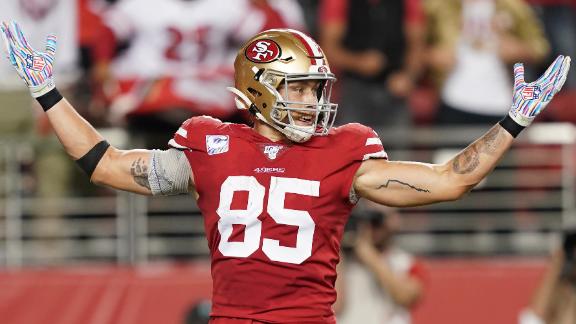 Sources: George Kittle played Oct. 31 with broken bone in ankle