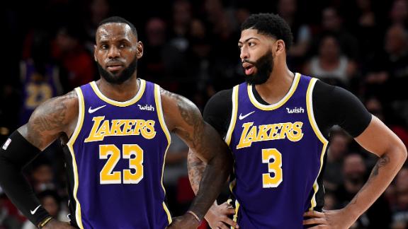 AD, LeBron combine for 70 in win over Blazers