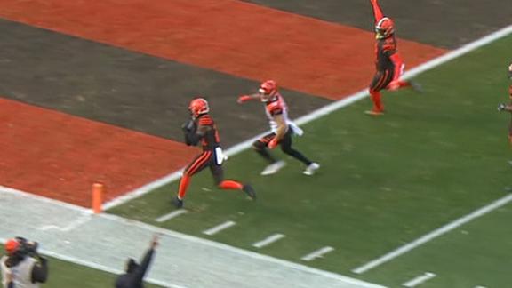 Dalton throws pick-6 in the 1st quarter