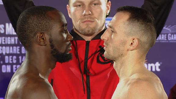Crawford, Kavaliauskas square off at weigh-in