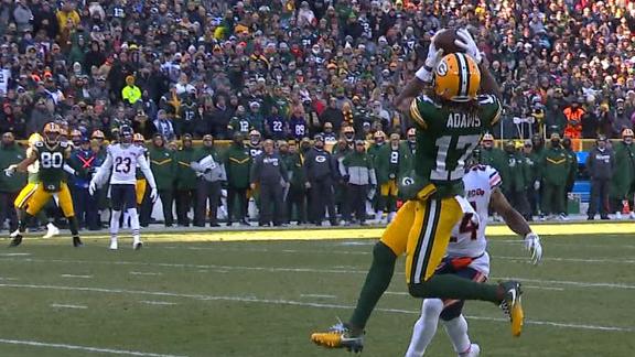 Packers' gutsy 4th-down call pays off with Rogers' TD pass to Adams