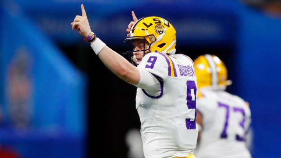 Joe Burrow sets record as LSU trounces Oklahoma in CFP semi