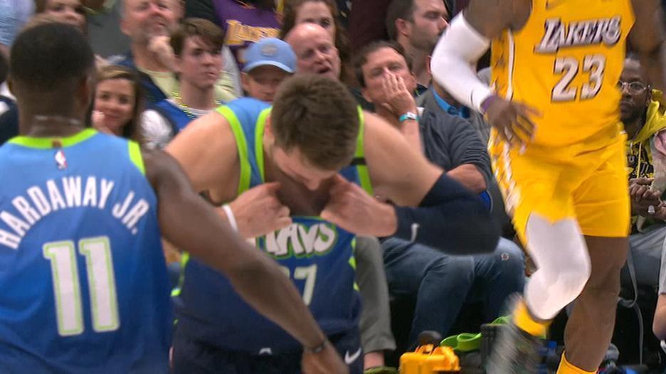 Luka Doncic got frustrated after missing free throws, so he ripped his  jersey