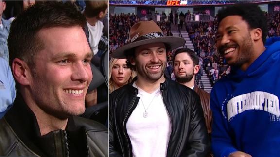 NFL stars take in UFC 246