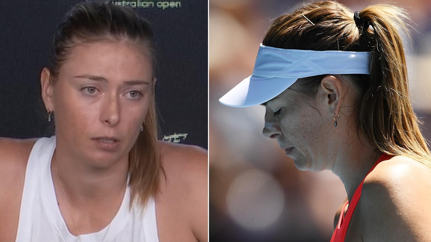 Sharapova unsure of future after first-round loss in Australian Open