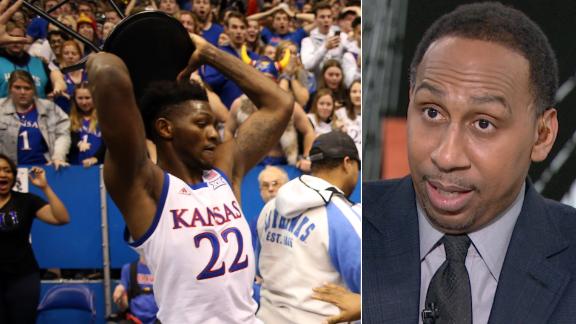Stephen A. calls for KU's De Sousa to get 10-game suspension