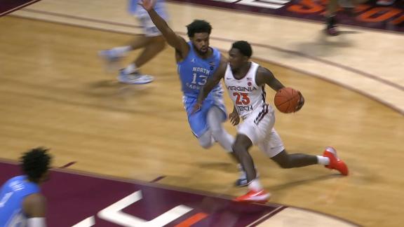 Virginia Tech takes down UNC on last-second shot in 2OT