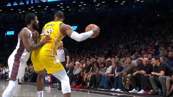 LeBron buries fadeaway over Kyrie