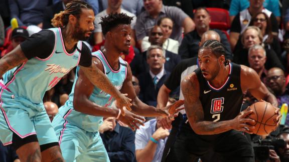 Kawhi records first career triple-double vs. Heat