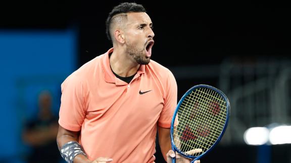 Kyrgios outlasts Khachanov in five sets