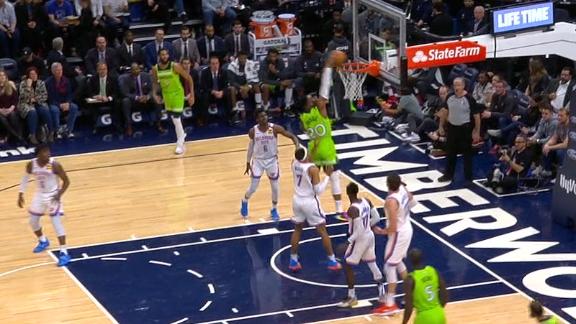 Okogie powers traffic through for the dunk