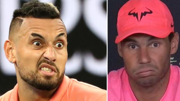 Nadal doesn't like Kyrgios' off-court behaviour