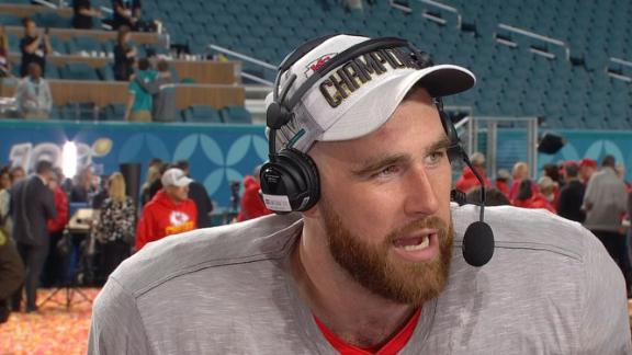 The Captain, Super Bowl LIV, and Lamar Hunt patch is seen on Kansas City  Chiefs defensive back Daniel Sorensen (49) before Super Bowl 54 on Feb. 2,  2020, in Miami Gardens, Fla.