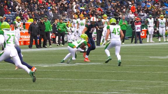 McFadden's pick-6 gives Vipers their first TD