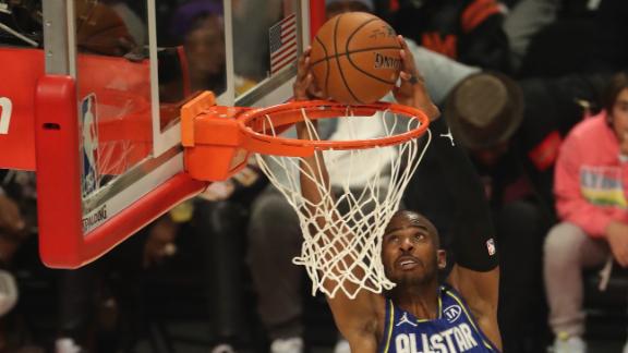 CP3 throws down his first career alley-oop