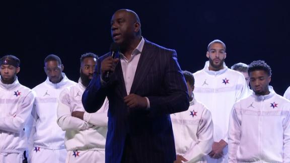 Magic pays tribute to Kobe ahead of All-Star Game