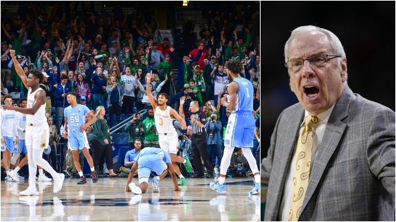 Notre Dame Stages Major Comeback Beats North Carolina 77 76