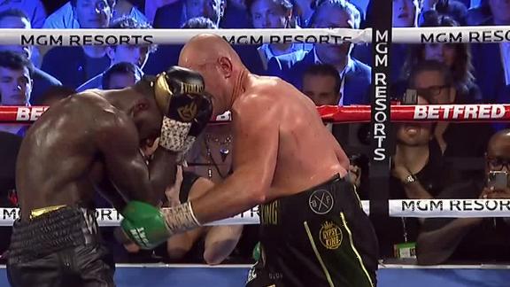 Fury sends Wilder to the mat in Round 5