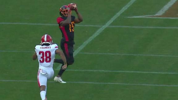 Johnson goes deep to McBride for early TD